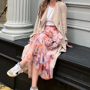 Express Drape Front Belted Trench